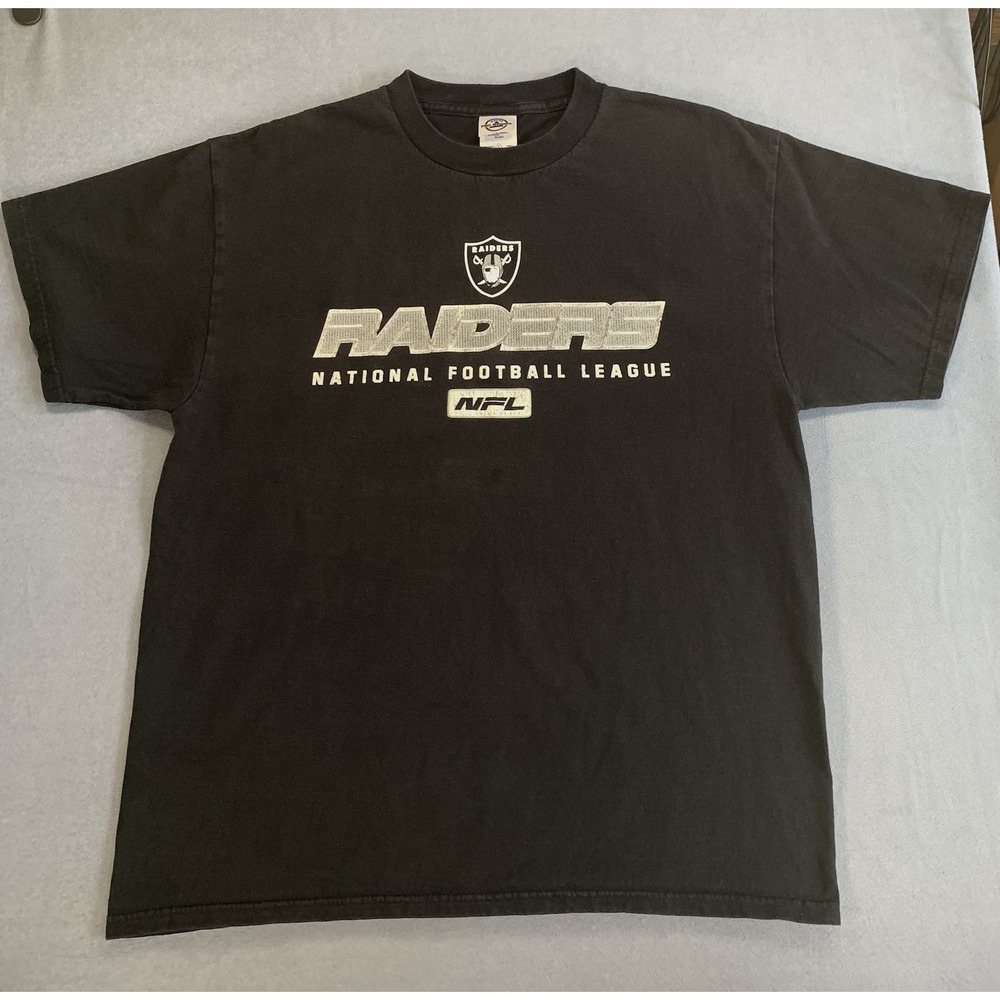 Y2K Oakland Raiders Football T-Shirt Mens Large NFL